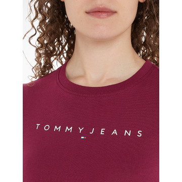 T-shirt van het merk Tommy Jeans in het Bordeaux