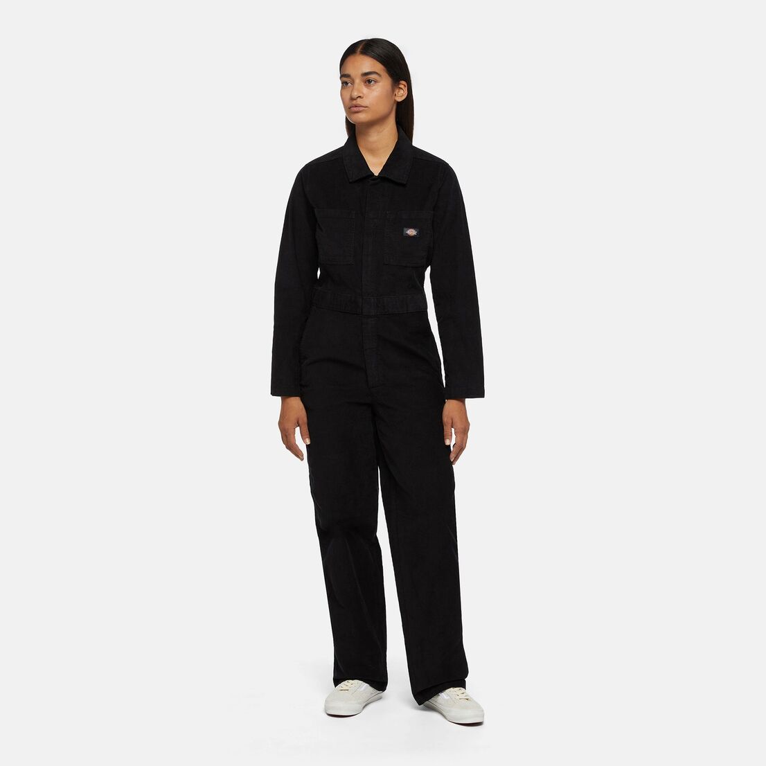 CORDUROY COVERALL W BLACK