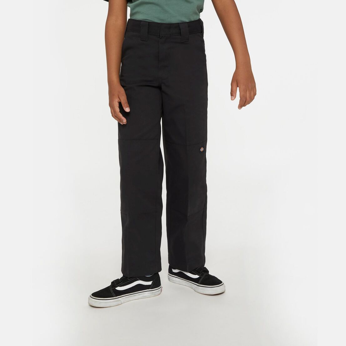 KIDS DOUBLE KNEE WORK PANT DICKIES BLACK