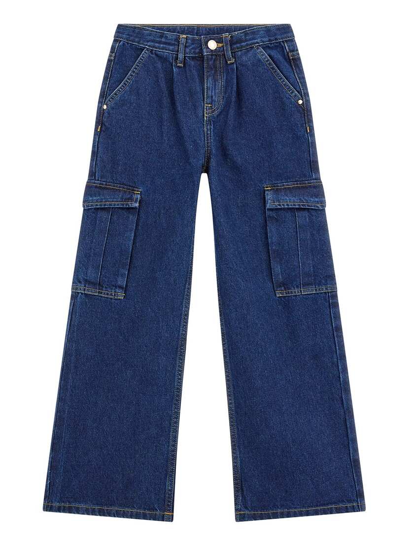 DENIM CARGO PANTS