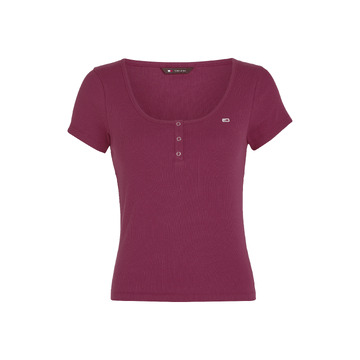 T-shirt van het merk Tommy Jeans in het Bordeaux