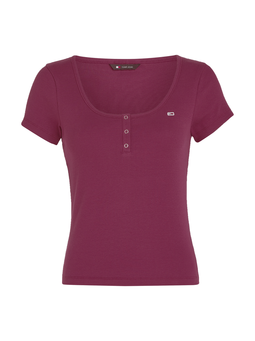 DW0DW18669 TJW SLIM HENLEY TOP SS