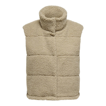 Bodywarmer van het merk Only in het Beige