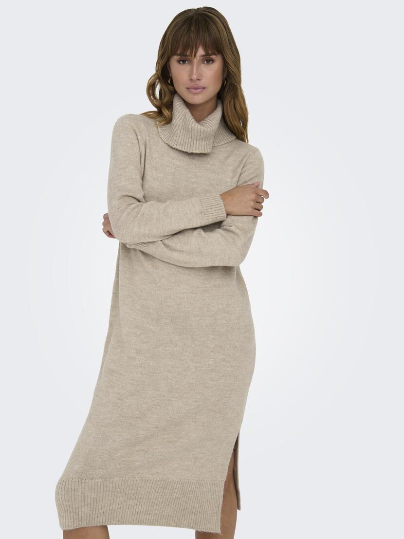 ONLBRANDIE L/S ROLLNECK DRESS KNT N OOS