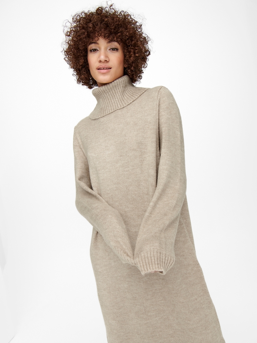 ONLBRANDIE L/S ROLLNECK DRESS KNT N OOS