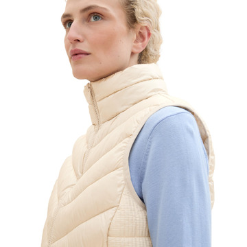 Bodywarmer van het merk Tom Tailor in het Beige