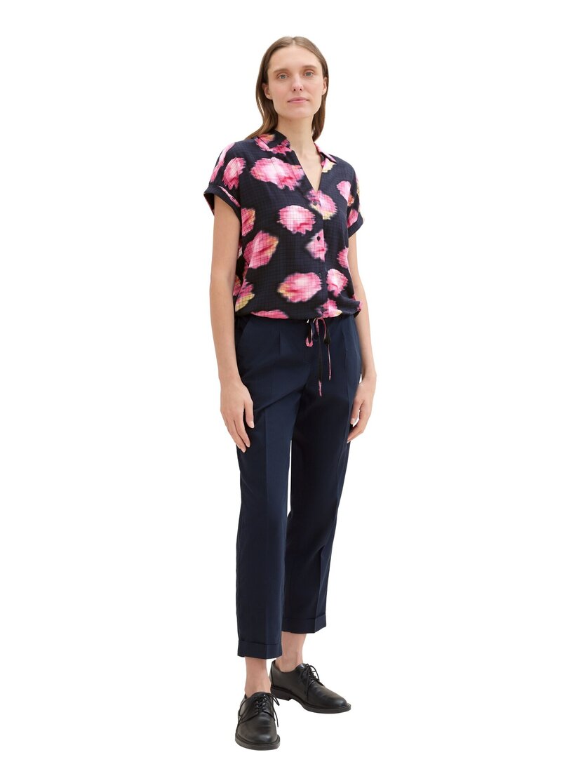 1043196 printed shortsleeve blouse