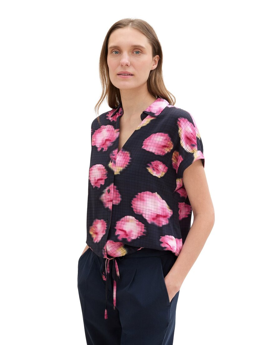 1043196 printed shortsleeve blouse