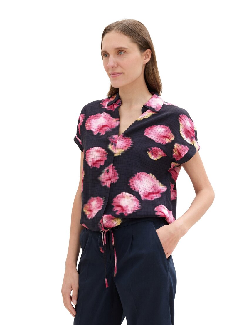 1043196 printed shortsleeve blouse