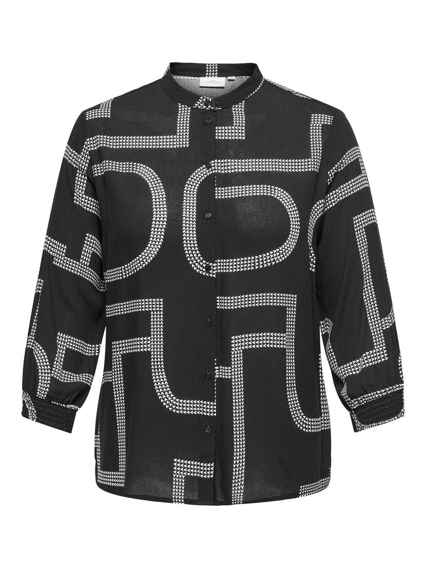 CARMATTE LIFE 3/4 O-NECK SHIRT AOP