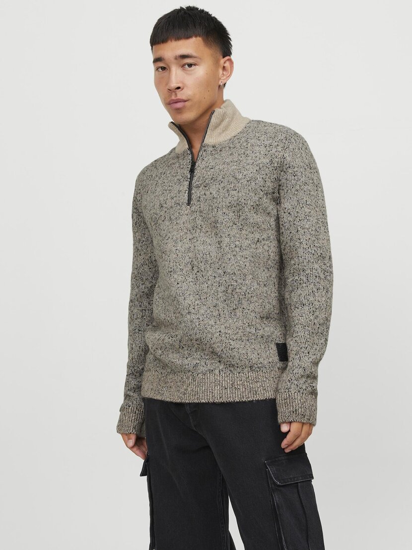 JCOSPACE KNIT HALF ZIP SN