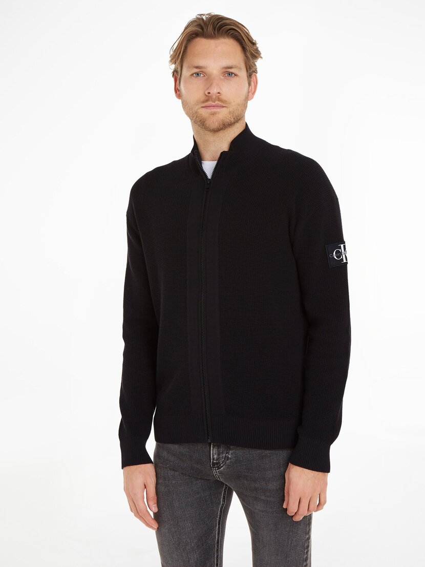 CORE BADGE SWEATER ZIP THROUGH