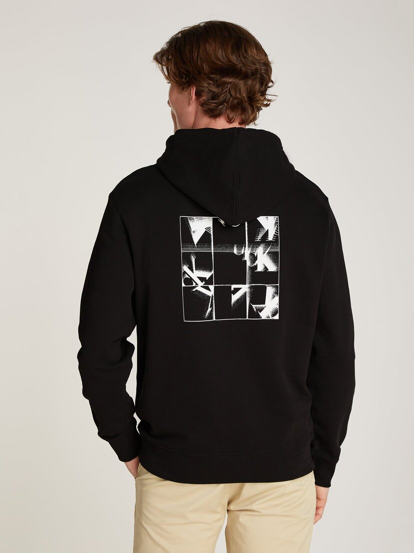 GRID MONOGRAM HOODIE