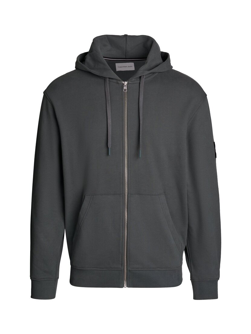 BADGE ZIP THROUGH HOODIE