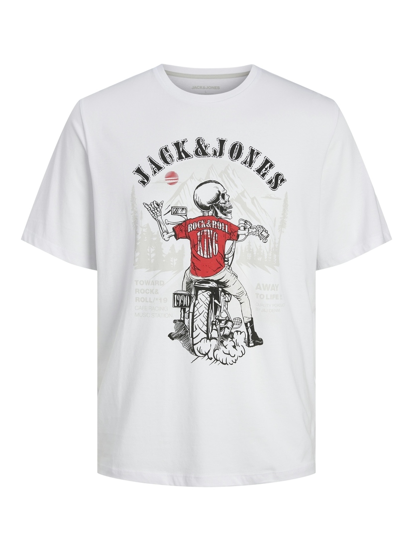 JJSKULL ROCK TEE SS CREW NECK JNR