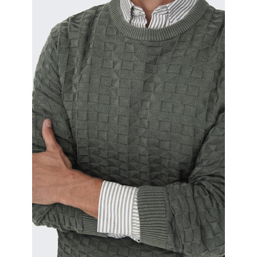 Pull van het merk Only & Sons in het Grijs