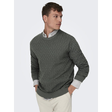 Pull van het merk Only & Sons in het Grijs