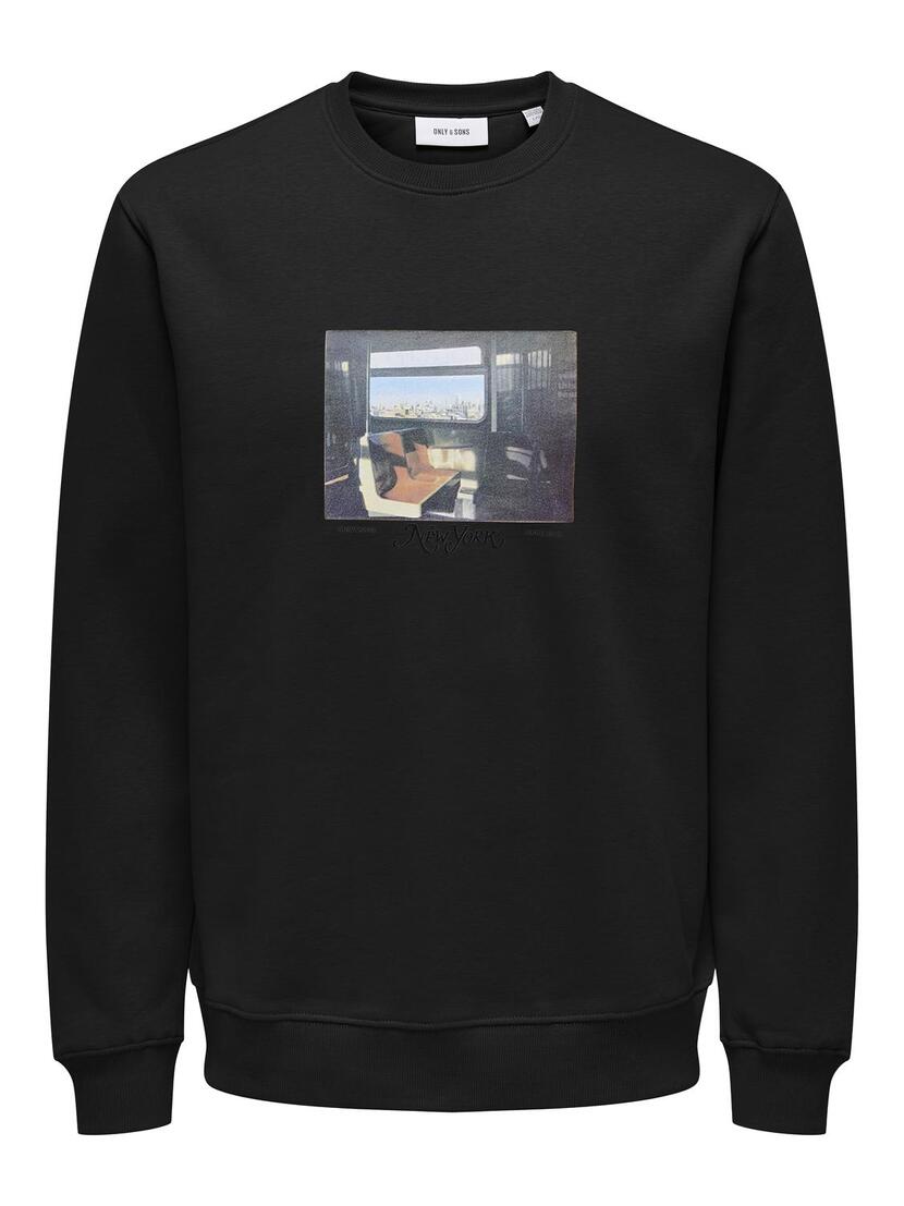 ONSROBERT REG PHOTO CREW NECK SWT V D