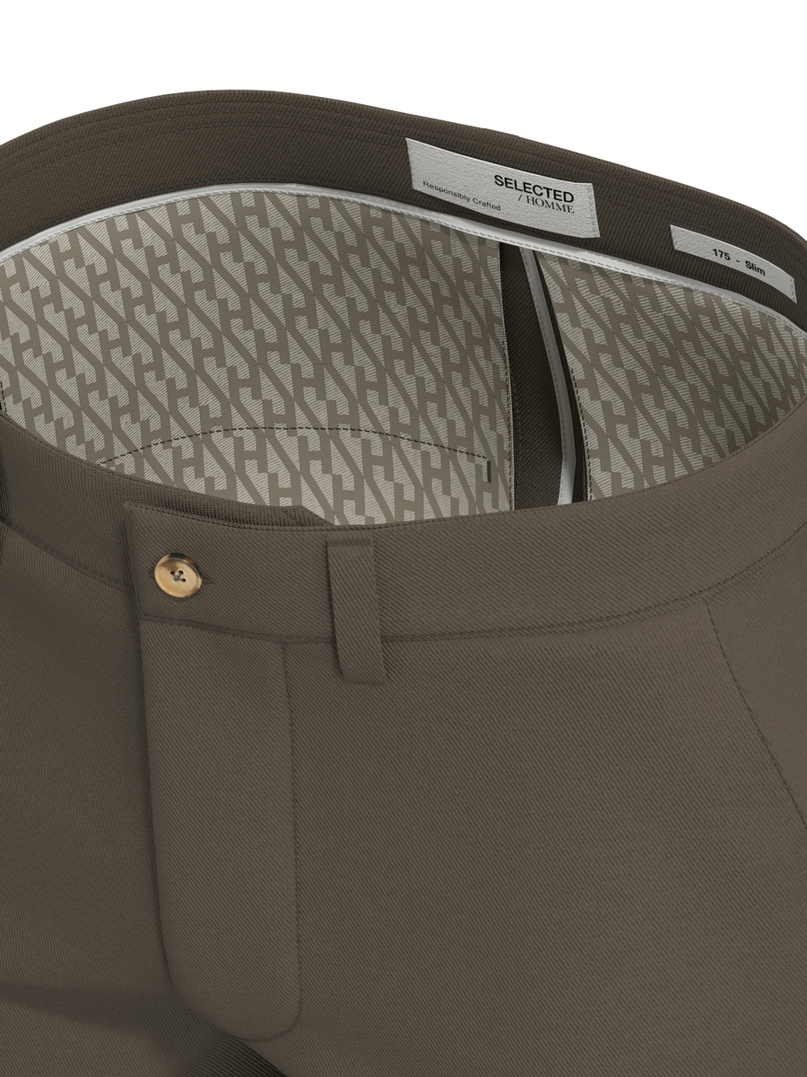 Broek van het merk Selected in het Bruin