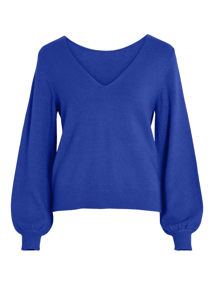 VIRIL REV V-NECK L/S KNIT TOP - NOOS