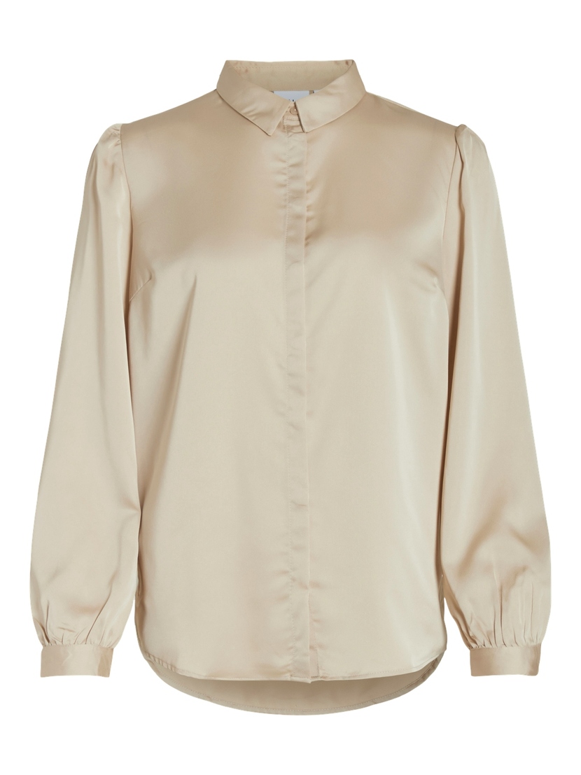 VIELLETTE SATIN L/S SHIRT - NOOS