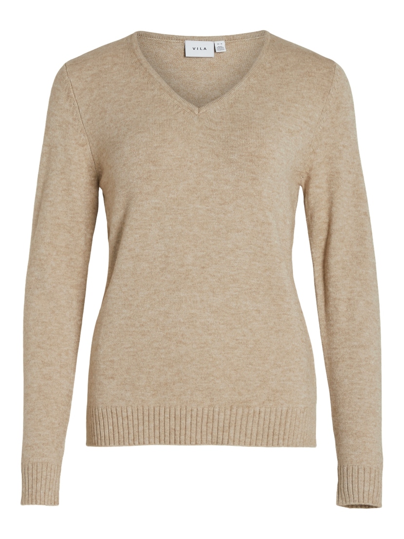 VIRIL V-NECK L/S  KNIT TOP - NOOS