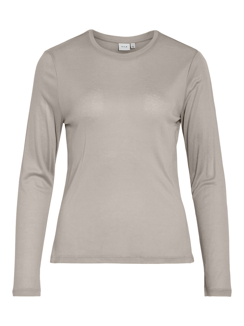 VIALEXIA O-NECK L/S TOP - NOOS