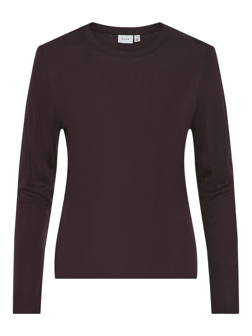 VIALEXIA O-NECK L/S TOP - NOOS