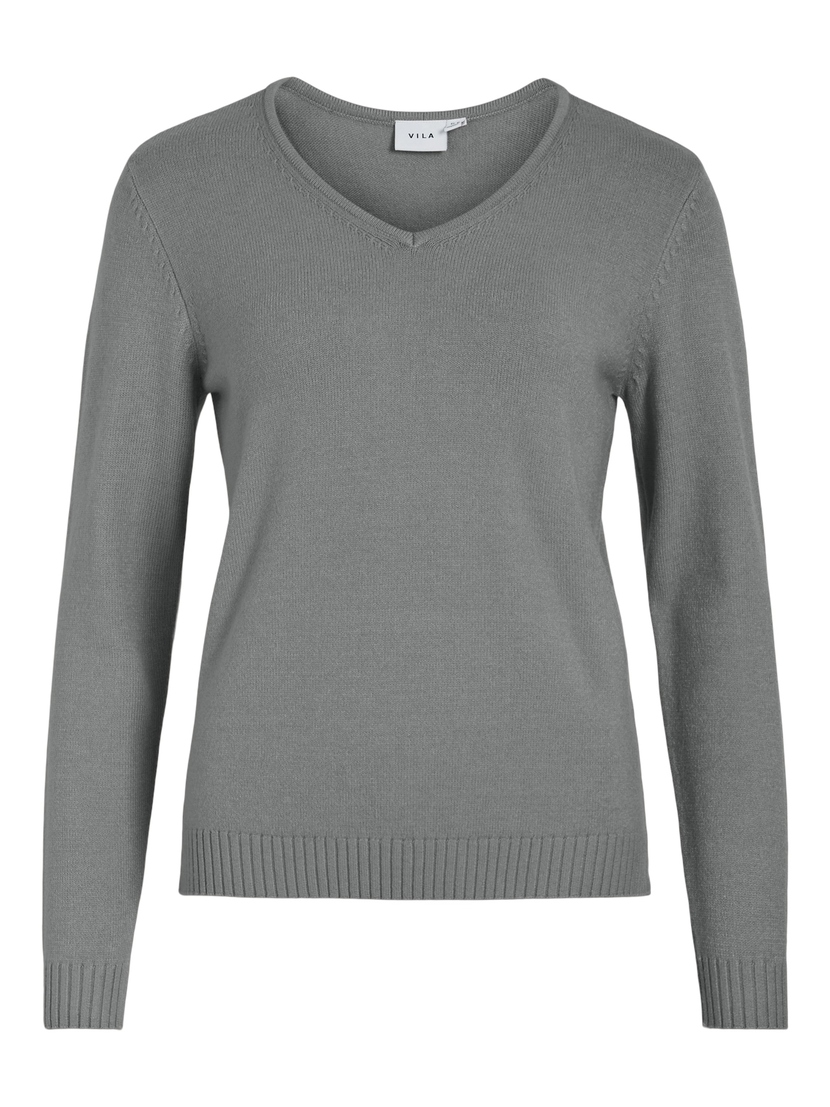 VIRIL V-NECK L/S  KNIT TOP - NOOS