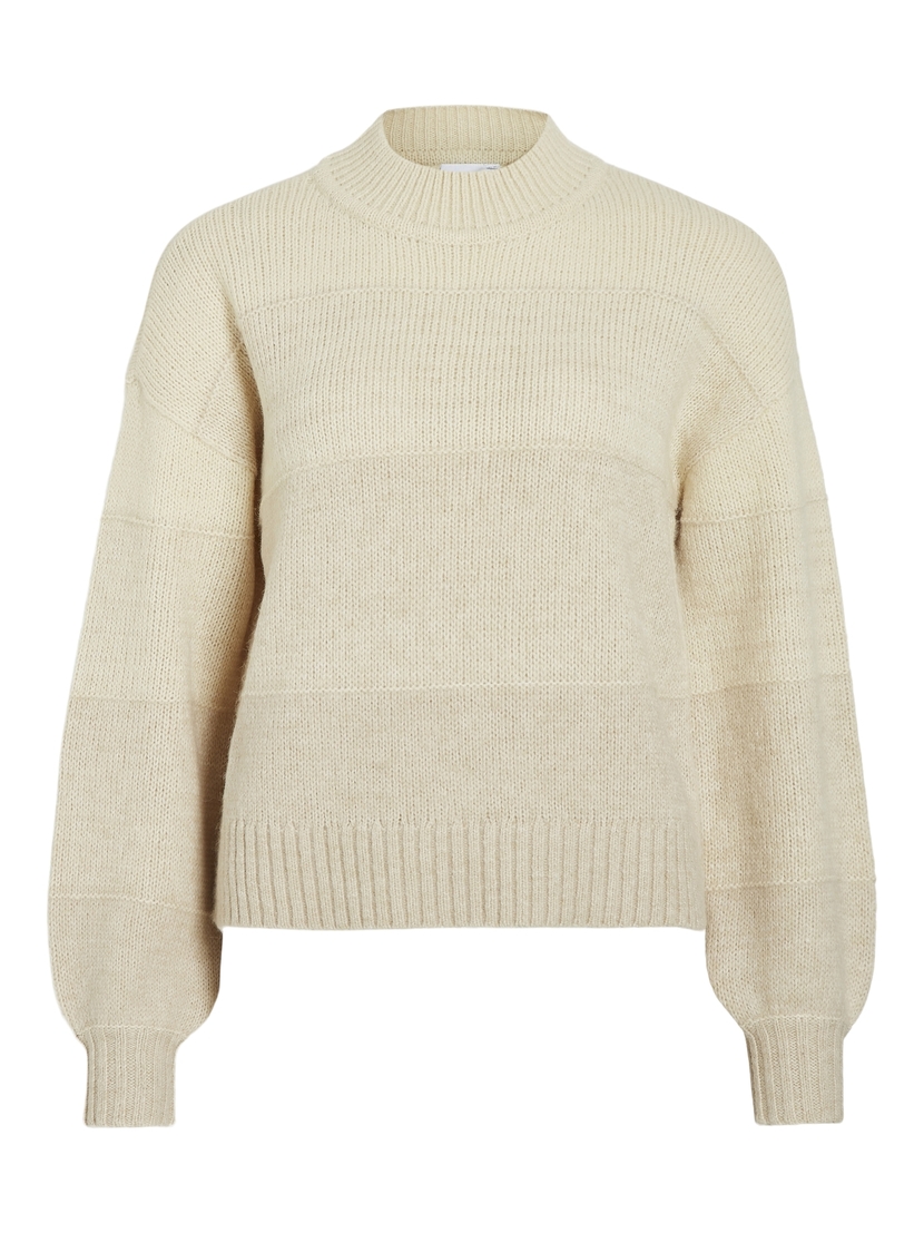 VINADINA HIGH NECK L/S KNIT TOP