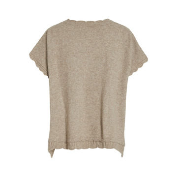 Poncho van het merk Vila in het Beige