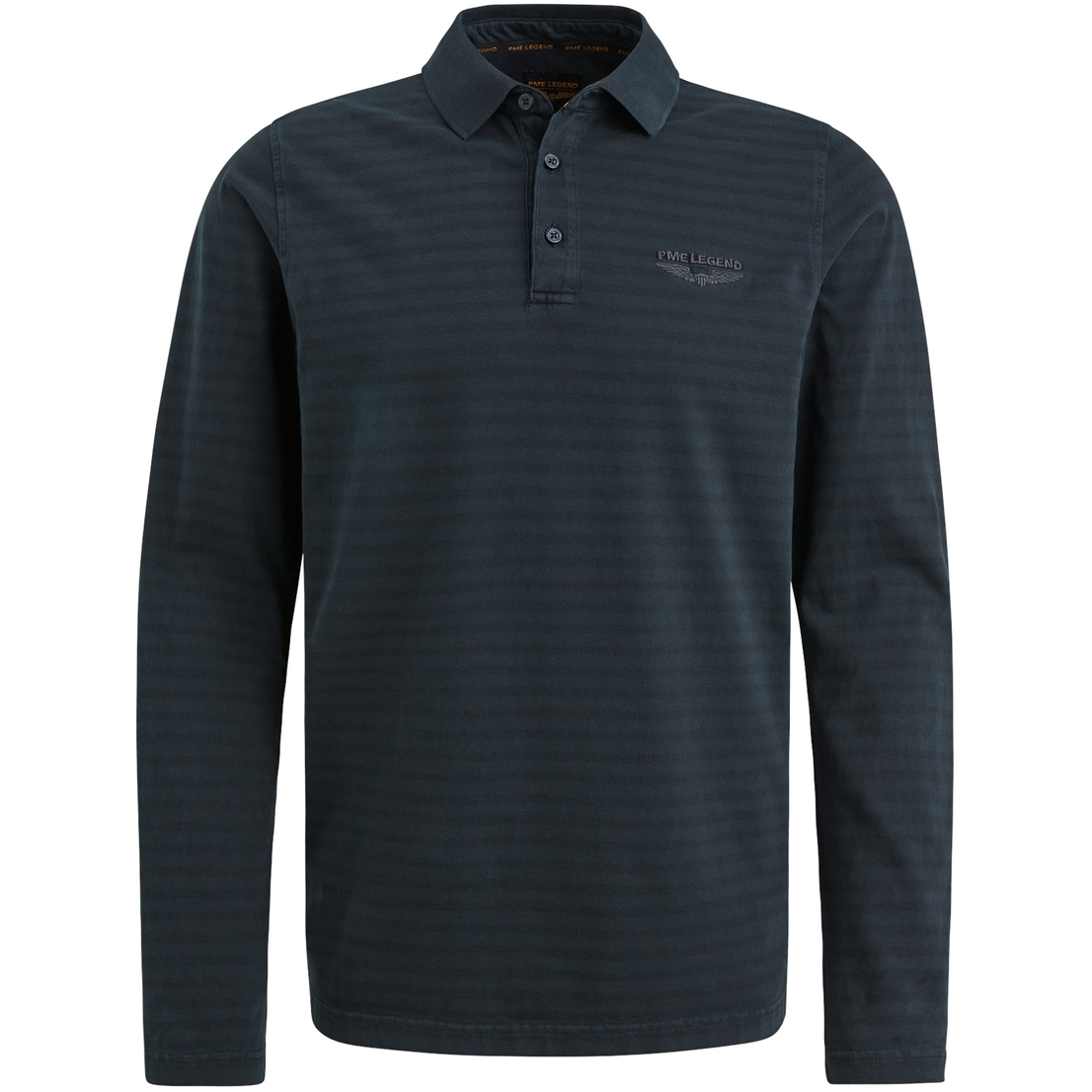 PPS2408807 Long sleeve polo Subtle stripe