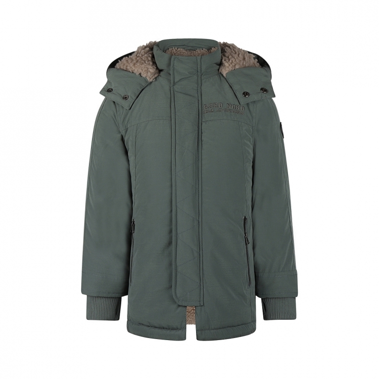 Jacket parka with hood water repellent