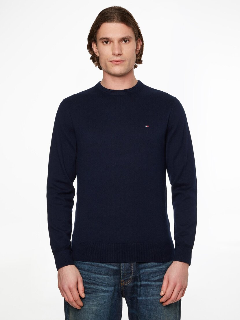 MW0MW28046 PIMA ORG CTN CASHMERE CREW NECK