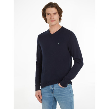 Pull van het merk Tommy Hilfiger in het Marine