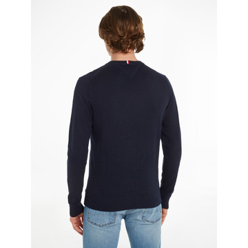 Pull van het merk Tommy Hilfiger in het Marine