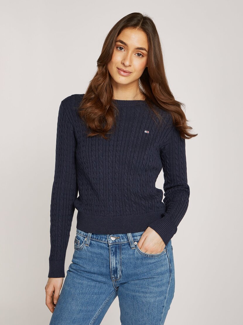 DW0DW18683 TJW CABLE ESSENTIAL SWEATER