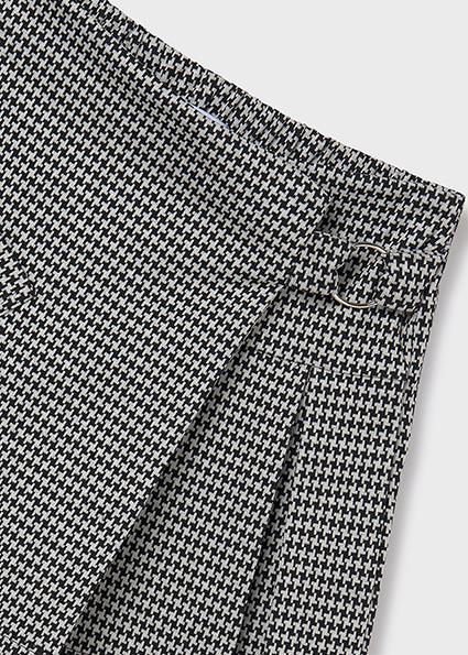 Houndstooth pant skirt