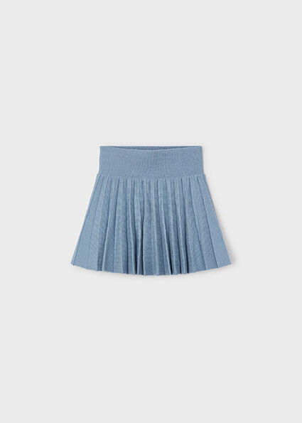 Knit pleated skirt