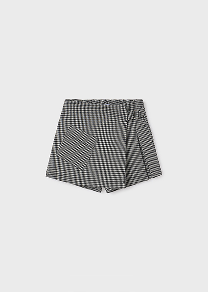 Houndstooth pant skirt