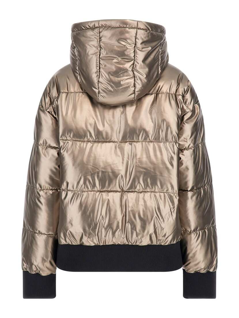 BICE METALLIC HOODIE PUFFER