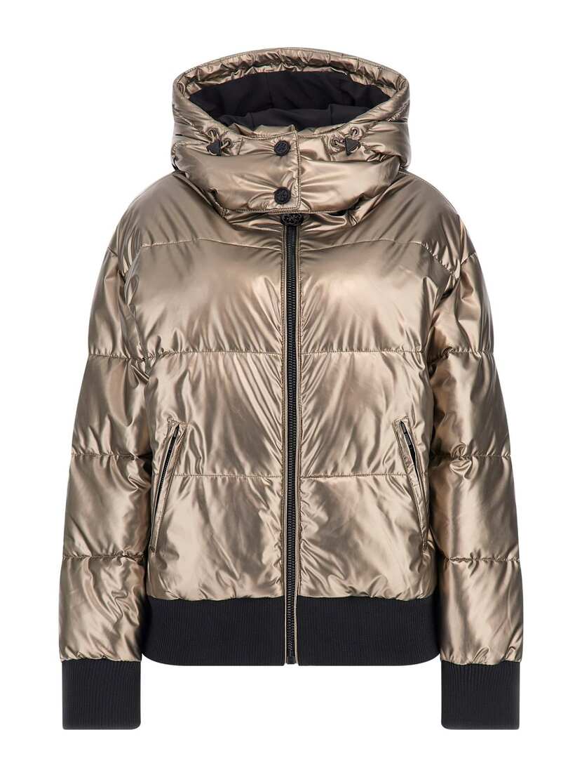 BICE METALLIC HOODIE PUFFER