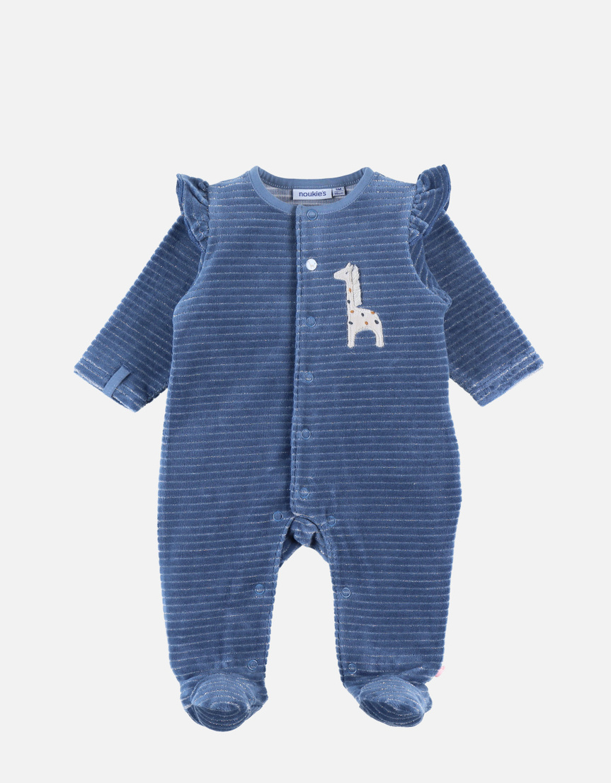 Little Tiga Pyjama velvet blue lurex