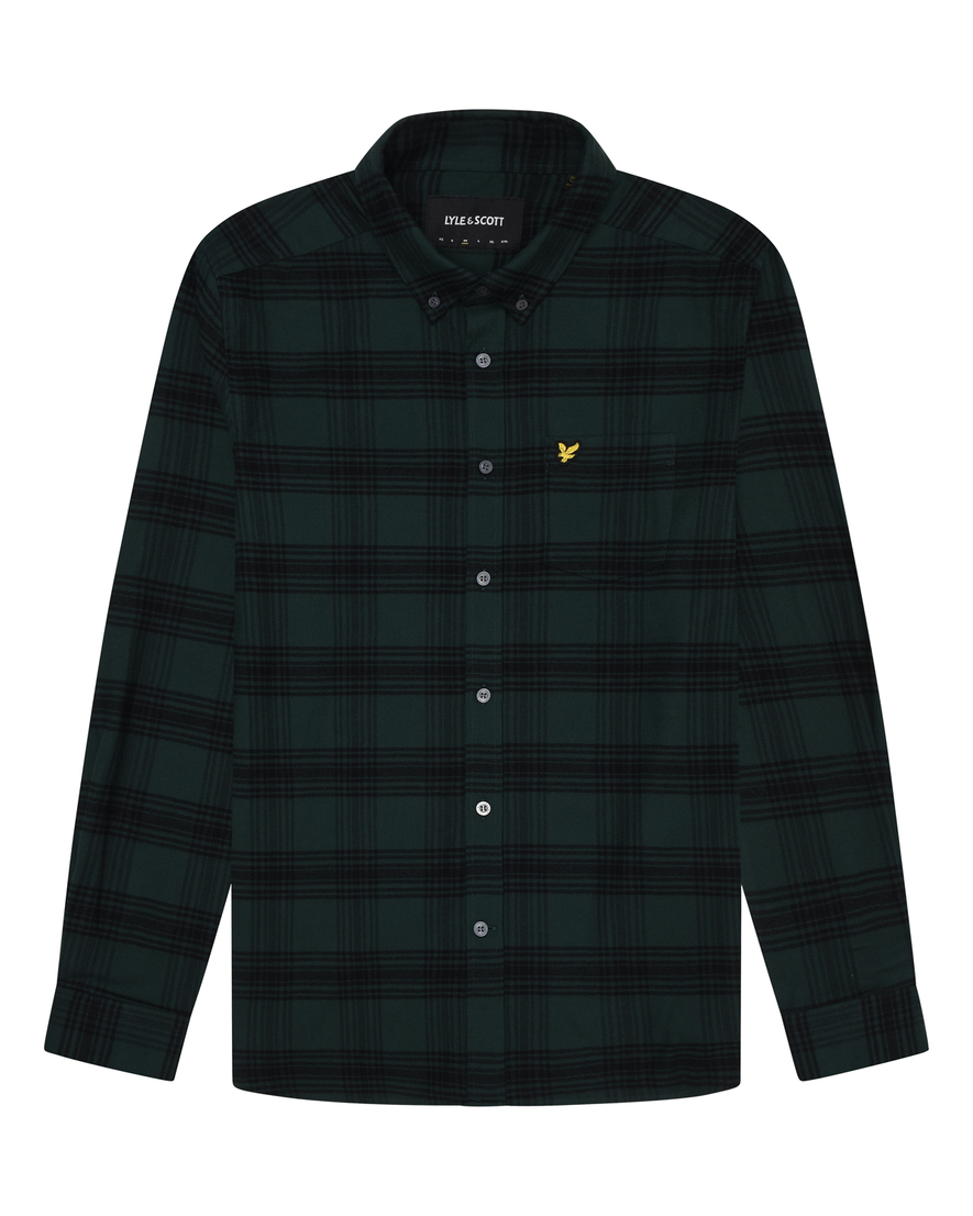 TONAL CHECK FLANNEL SHIRT