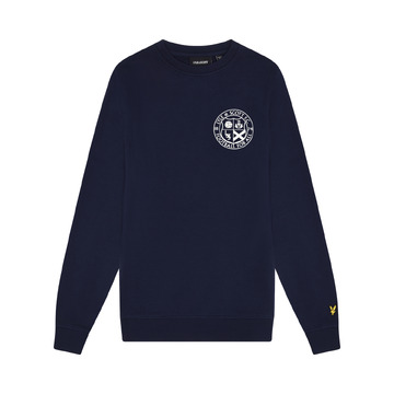 Sweater van het merk Lyle & Scott in het Marine