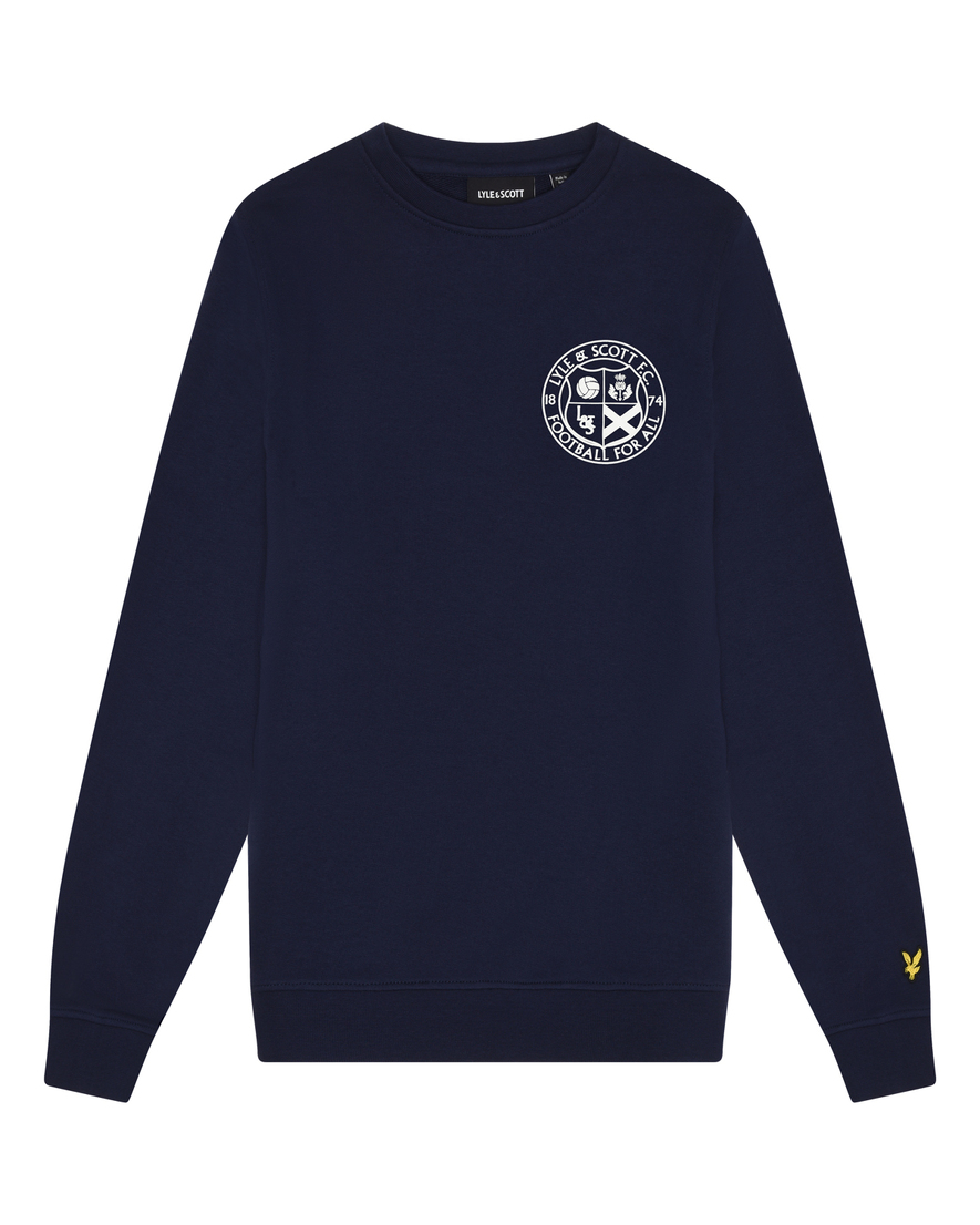 FOOTBALL LOGO CREW NECK SWEATSHIRT