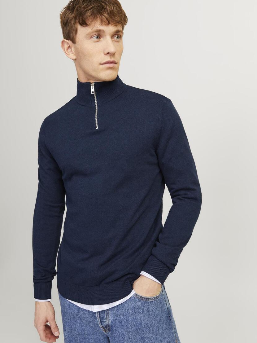 JJEEMIL KNIT HALF ZIP NOOS