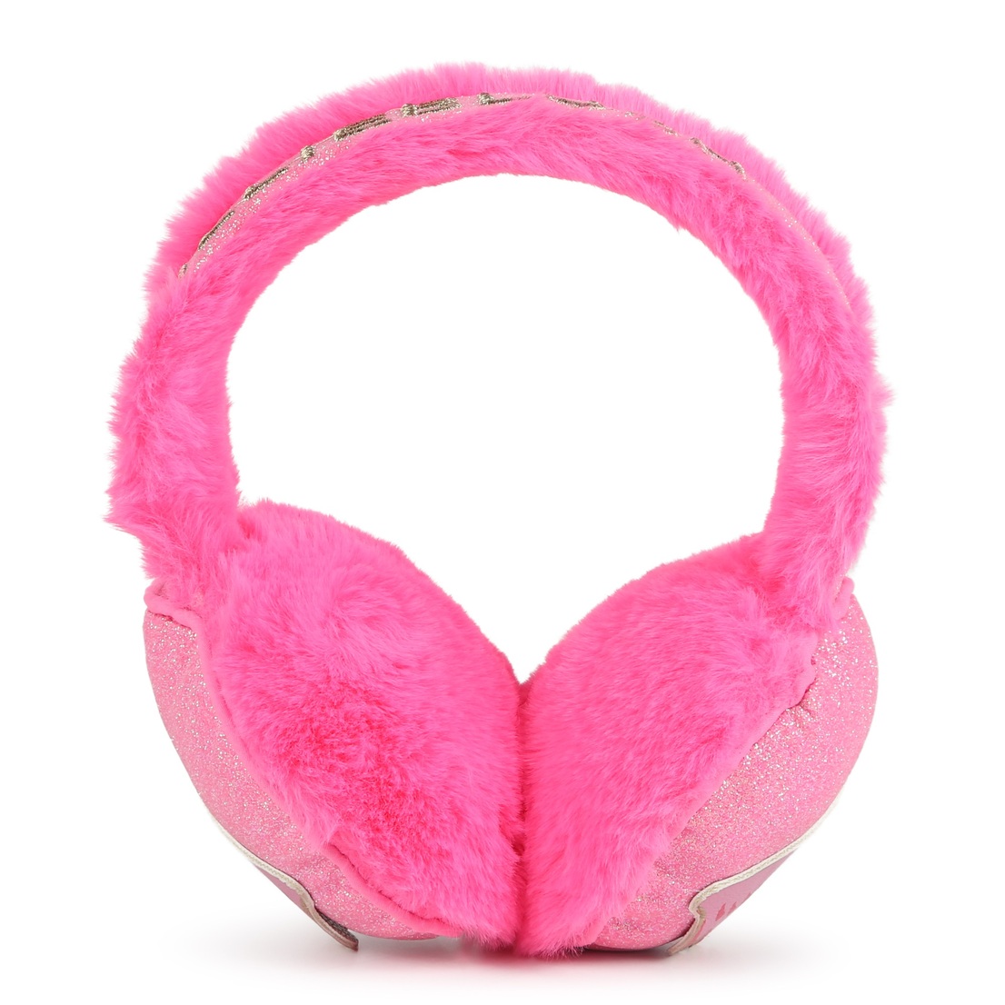 Earmuffs. Faux-fur. Glitter on the outside part, p