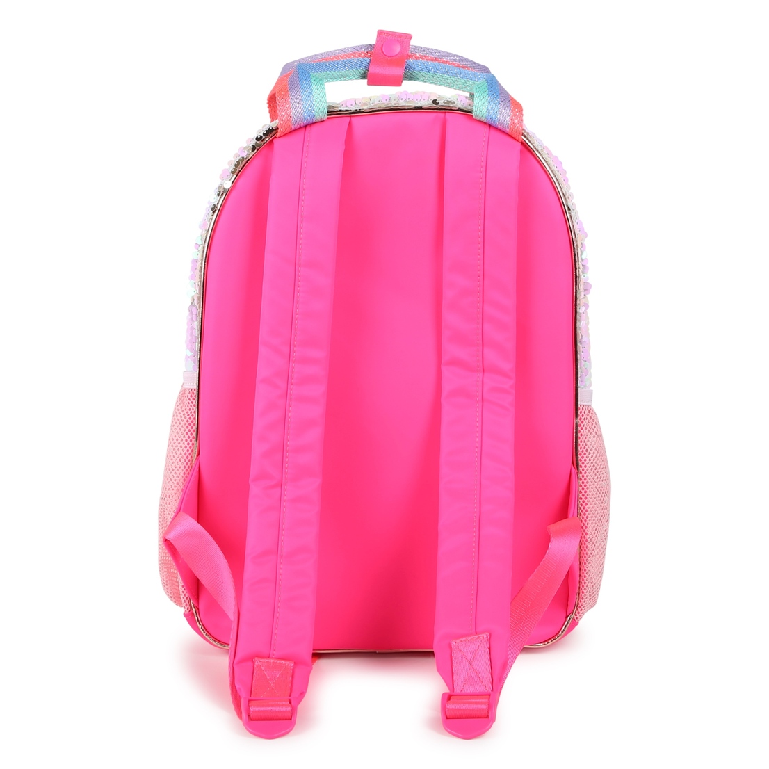 Backpack, in reversible sequins, neon polyester, a