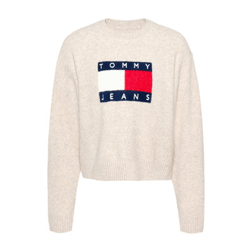 Pull van het merk Tommy Jeans in het Ecru